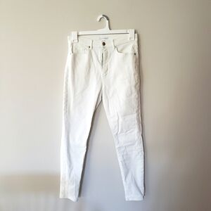 Loft White High Waist Skinny Ankle Jeans Size 28 / 6